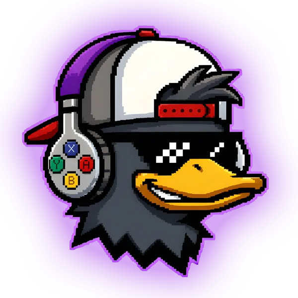Retro Gamer Lofi — Retro Duck mascot